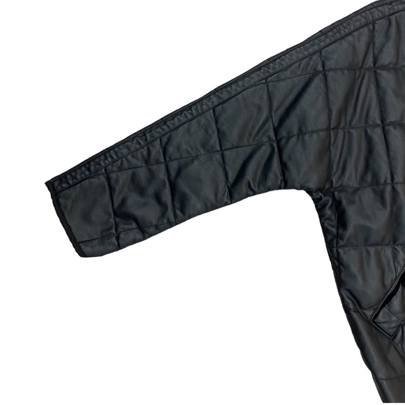 Free People Dolman Quilted Vegan Jacket in Black Size Large - Picture 8 of 12